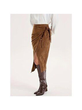 Wrap Midi Skirt